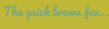 Image with Font Color 72A885 and Background Color BFB837
